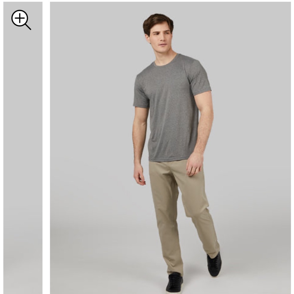 Men’s khaki color stretch woven pant